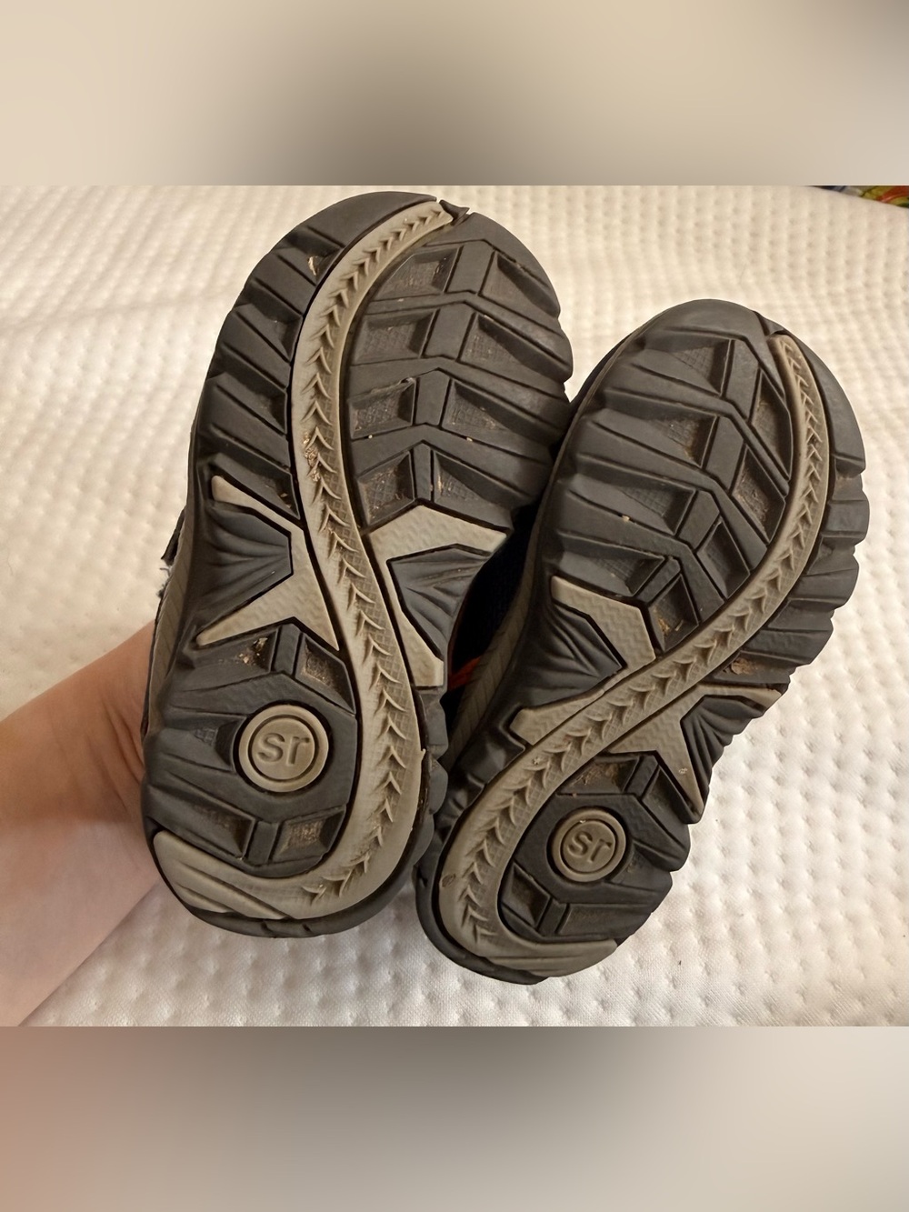 Stride Rite Navy Blue and Orange Sneakers - Picture 7 of 11
